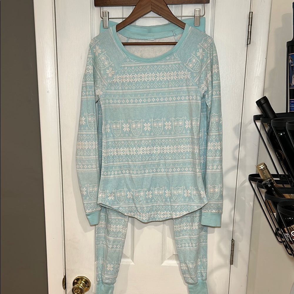 Forever 21 Teal Own Print PJ set - small
